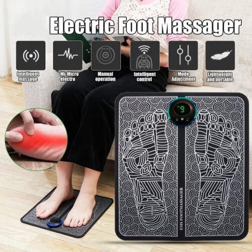 Electric Foot Massagers - Portable and Foldable, Multiple Intensity and Mode Options, USB Charging for Pain Relief and Improved Blood Circulation