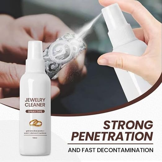 Jewelry Cleaning Spray - Multipurpose Cleaner for Diamond, Silver, Gold, and Fine Jewelry