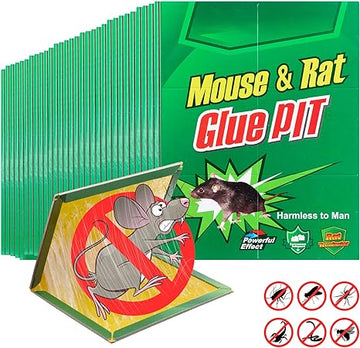 Enhanced Stickiness Mouse Glue Traps - Effective Pest Control for Mice, Rats, and Insects - Suitable for Indoor and Outdoor Use