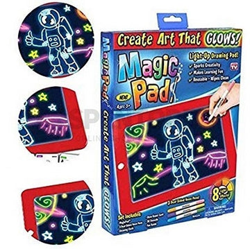 Magic Pad Light Up 3D Light Up Drawing Board Doodle Magic Glow Pad for Kids/Toddlers Boys and Girls