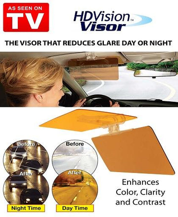 HD UV Anti-Glare Car Flip Down Shield Sun Visor DayNight Vision