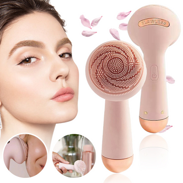 Electric Silicone Facial Brush Usb Face Brush Cleansing Waterproof Sonic Vibration Cleanser Deep Pore Cleansing Skin Massager