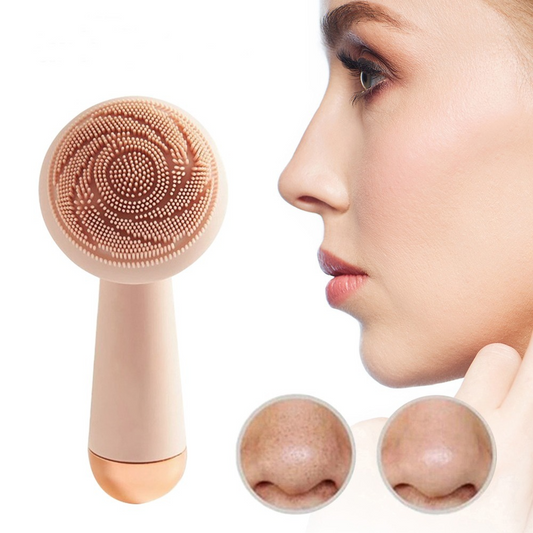 Electric Silicone Facial Brush Usb Face Brush Cleansing Waterproof Sonic Vibration Cleanser Deep Pore Cleansing Skin Massager